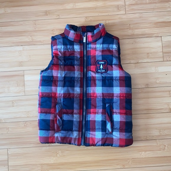 Tommy Hilfiger Vest Plaid Toddler 3T Puffer - Picture 2 of 10